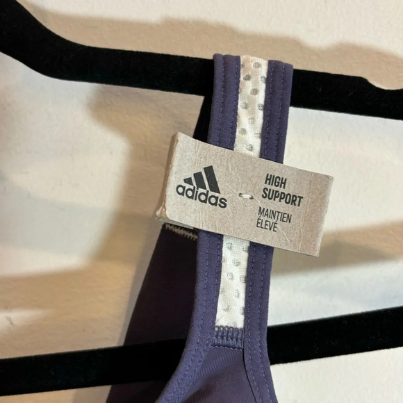 ADIDAS SZ 36A Padded Cross Straps High Support Swim Sports Bra NEW WITH TAGS - Picture 2 of 10